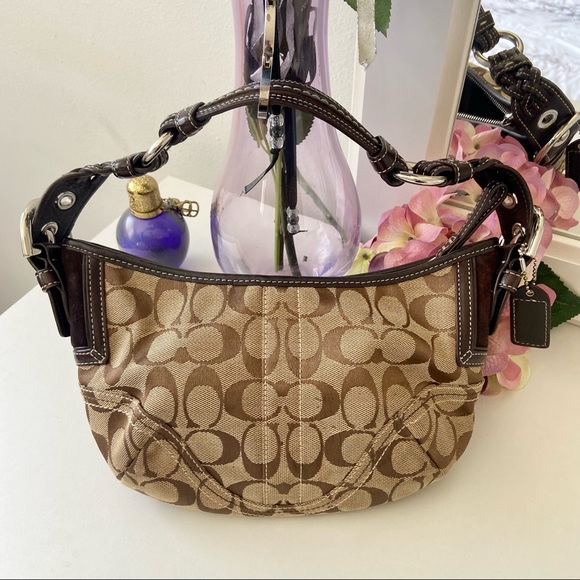 Coach Signature Hobo Shoulder Bag - Picture 5 of 6